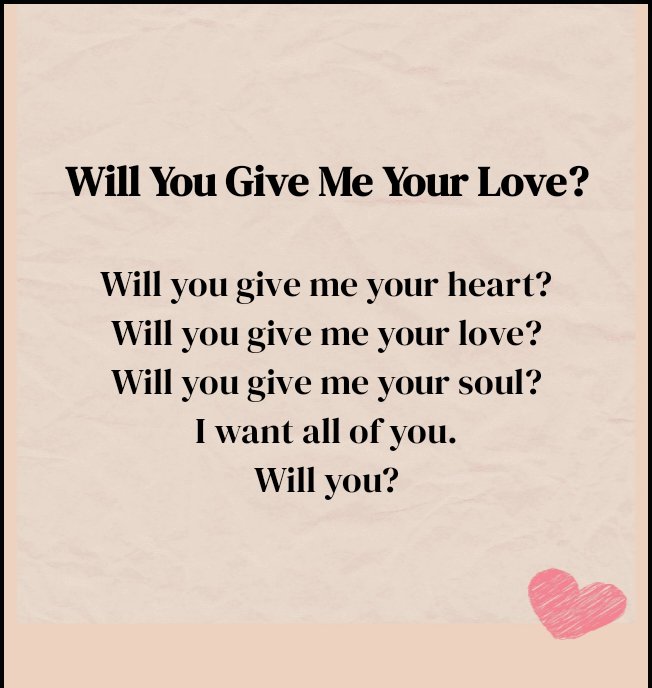 Will you